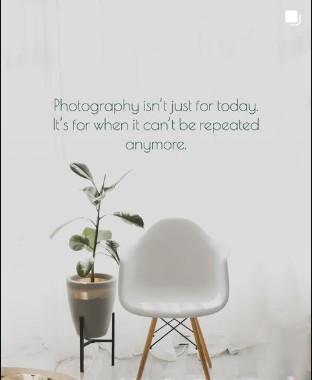 Photography isn't just for today Instagram post